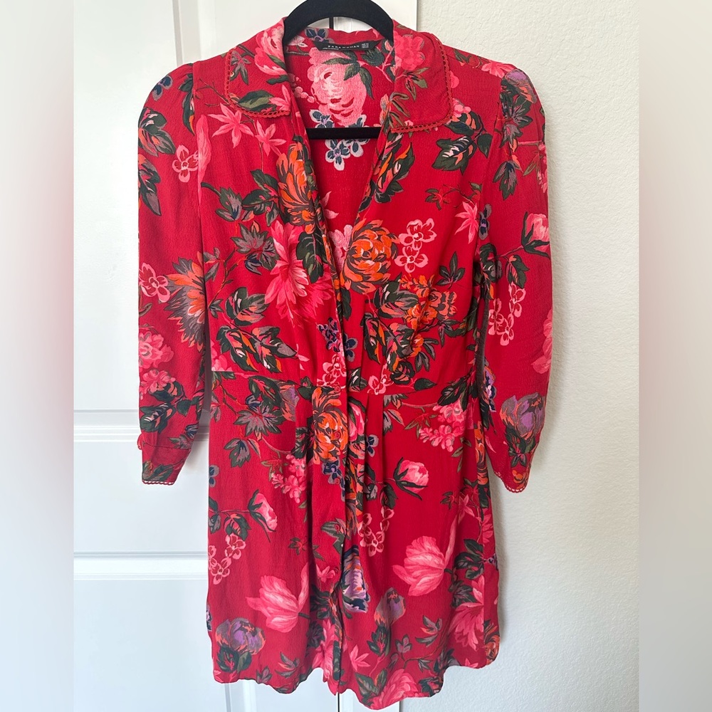 Zara mini floral dress Xsmall